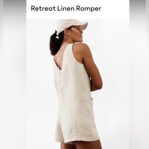Athleta Undyed Linen Romper